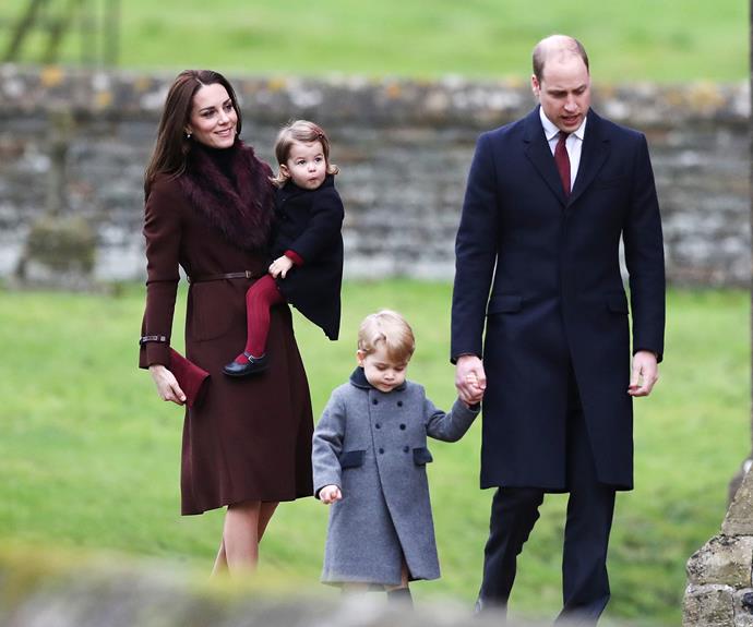 **A very Cambridge Christmas:** 2016 saw the Cambridges opt to spend the silly season with the Middleton family... and the family-of-four warmed our hearts when they stepped out for church in their winter ensembles.