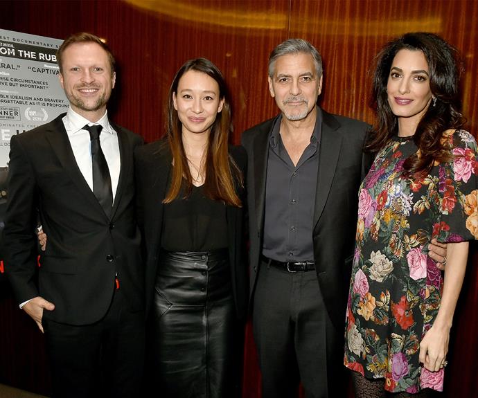 The private event was hosted by The Clooney Foundation For Justice, which was co-founded by George and Amal in 2016.
