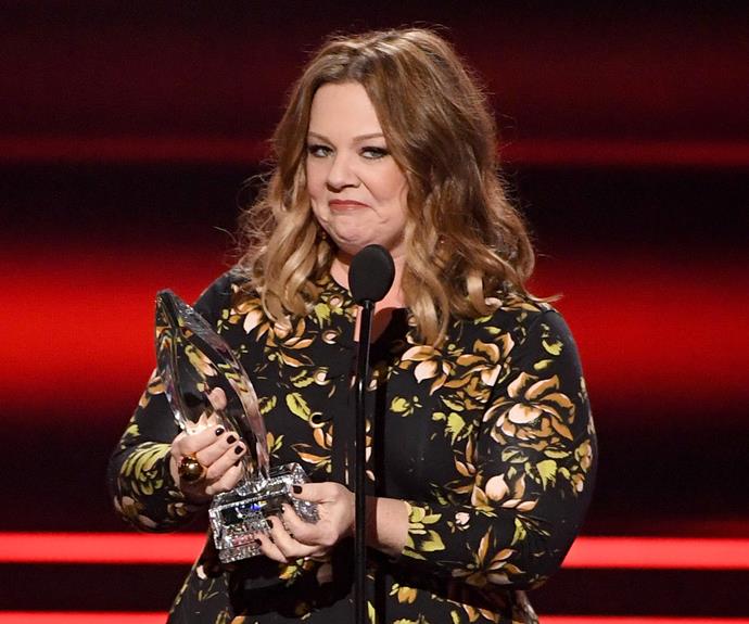 A chuffed Melissa McCarthy adds another coveted award to her growing collection.