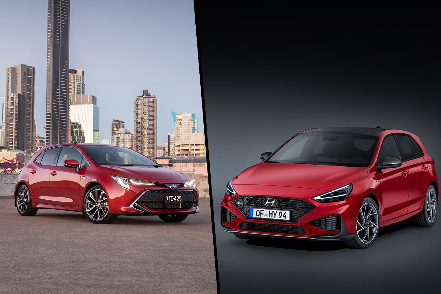 2021 Hyundai i30 facelift vs Toyota Corolla spec comparison