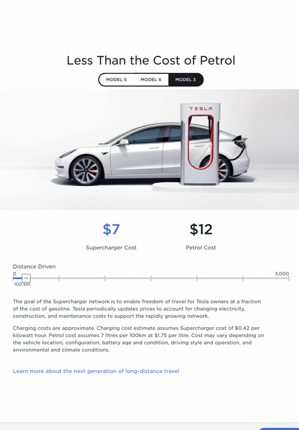 Tesla Supercharging now more expensive 